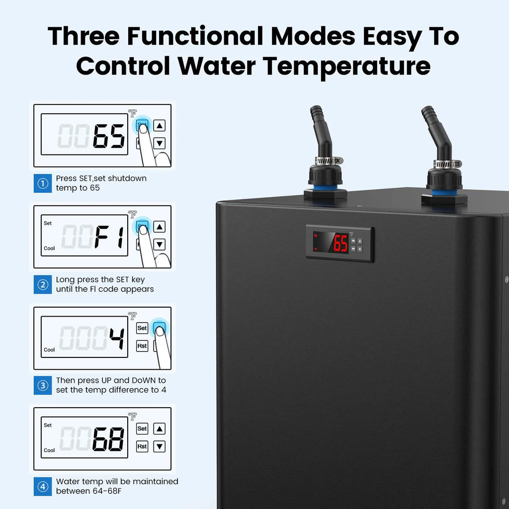 Aquarum Water Chiller 132 Gallon Fish Tank Ice