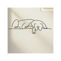 Minimalist Metal Dog Wall Art