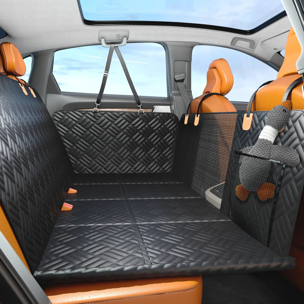Car Rear Seat Dog Seat Cover, Hard Bottom Rear Seat Extended