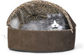 Heated Cave Tent Pet Bed for Cats/small Dogs