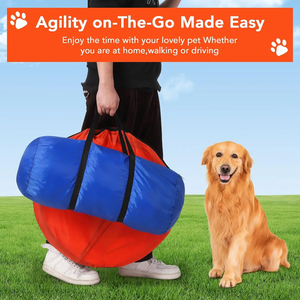 87 Pcs Dog Agility Training Equipment Set Obstacle Course Kit