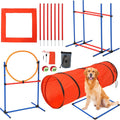 87 Pcs Dog Agility Training Equipment Set Obstacle Course Kit