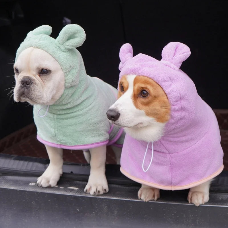 Dog Bathrobe Super Absorbent Pet Towel