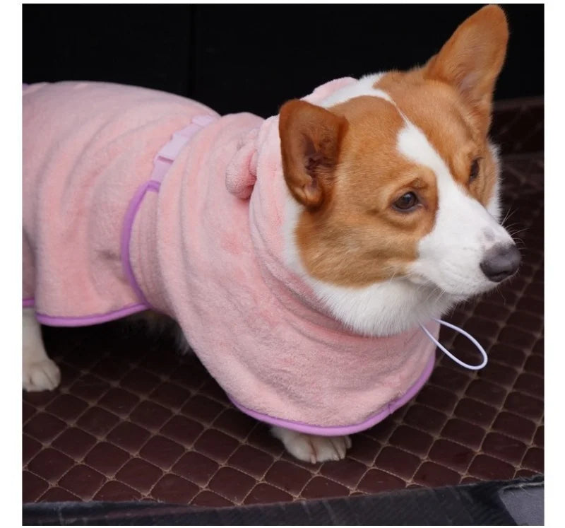 Dog Bathrobe Super Absorbent Pet Towel