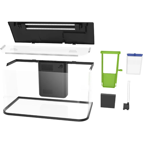 20 Gallon Glass Aquarium Kit with LED Lighting