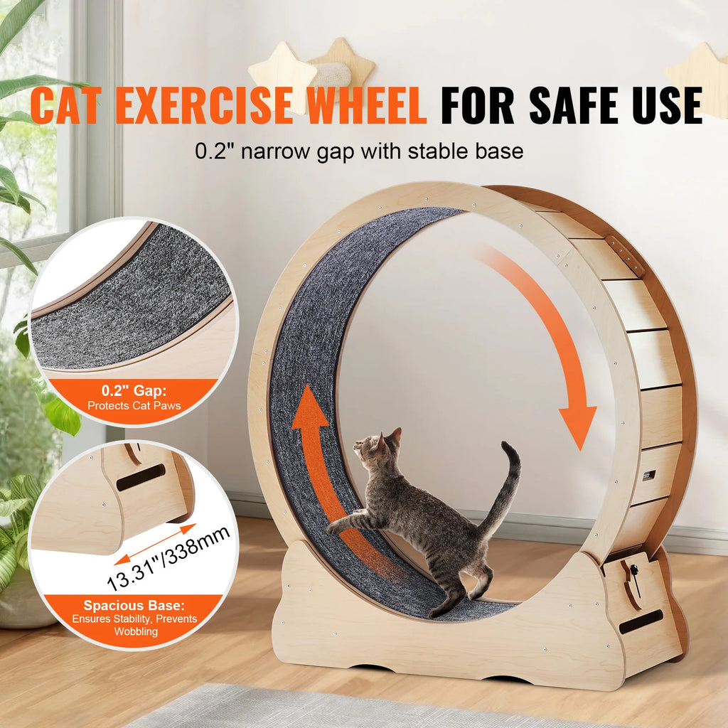 Wooden Cat Treadmill  Large Cat