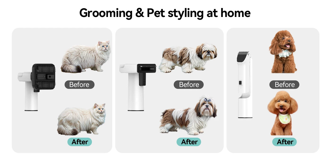 Pet Grooming  Vacuum Cleaner & Hair Dryer