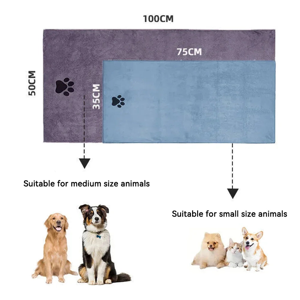 Soft Pet Towel Super Absorbent/Quick Drying