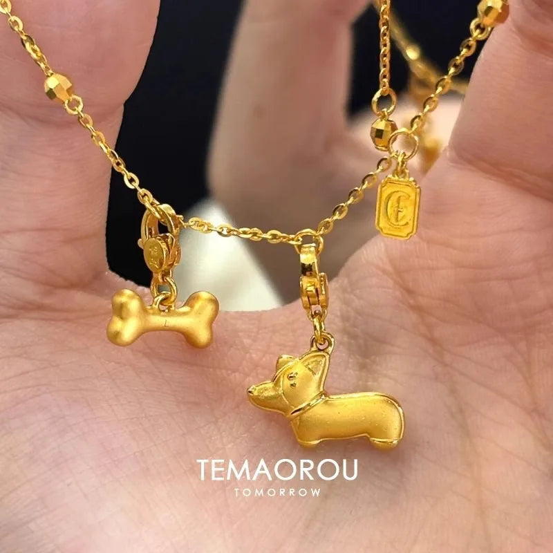 Dachshund Puppy Dog Bone Pendant Bracelet