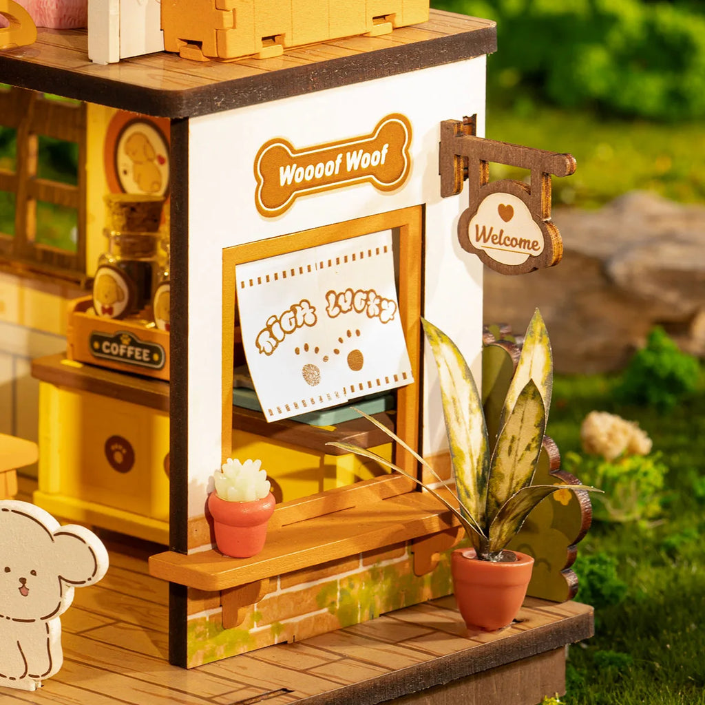 Robotime DIY Puppy's Cozy House Miniature Kits for Kids