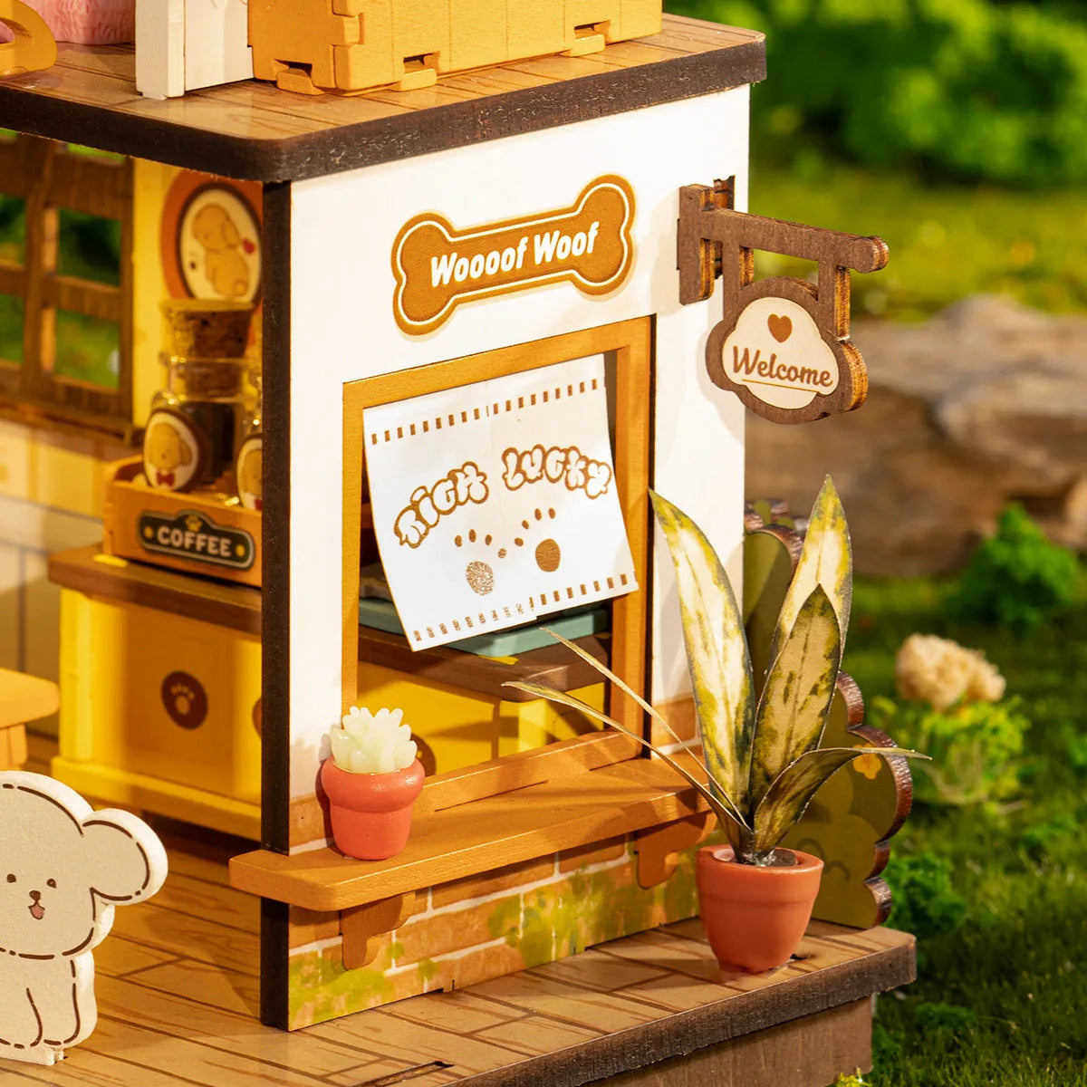 Robotime DIY Puppy's Cozy House Miniature Kits for Kids