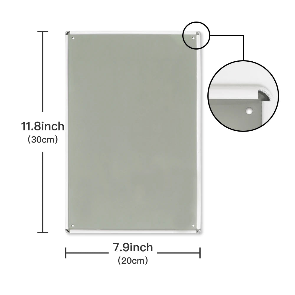 1pc Pug Dog Vintage Metal Tin Sign, Funny