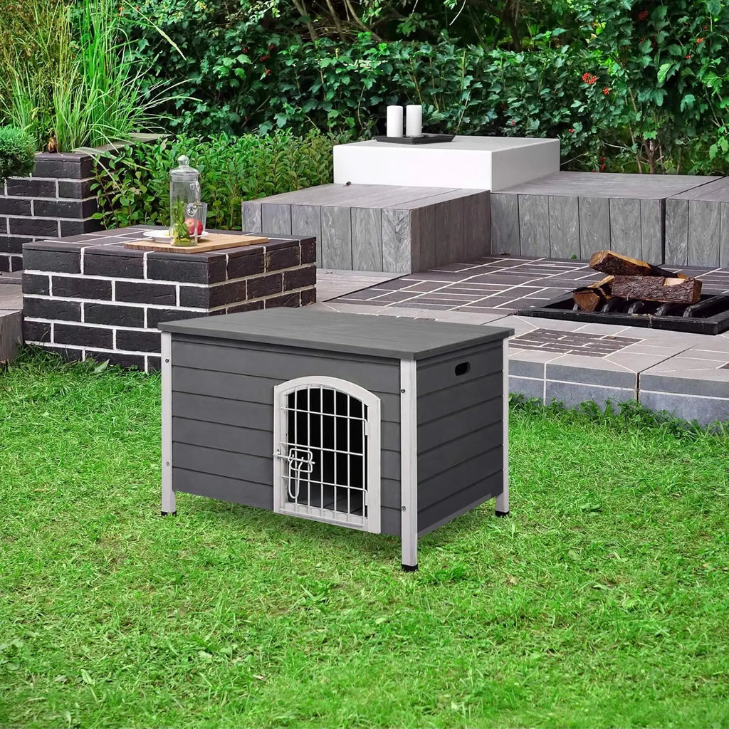 31" Wooden Dog Cage Openable Top,