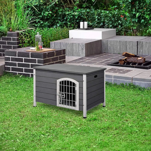 31" Wooden Dog Cage Openable Top,