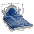 Noble Pet Luxury Bed with Headboard, Dutch Velvet