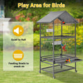Steel Parrot Cage - Large Aviary with Casters Removable