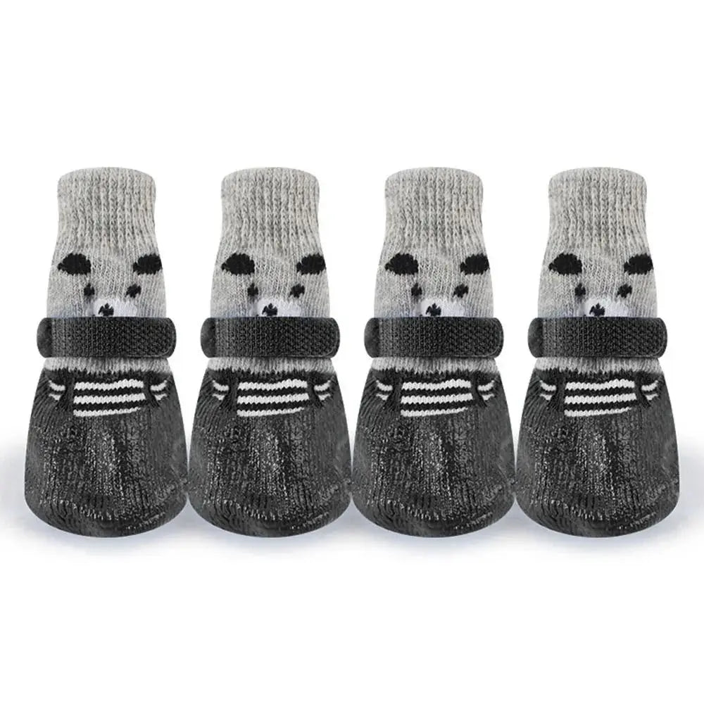 2 Pair Pet Dog Shoes Socks Waterproof  Non-slip
