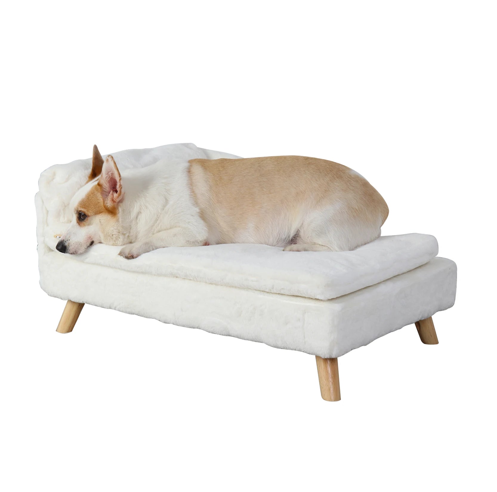 Elevated Pet SOFA Nordic Pet Stool with Wooden Legs