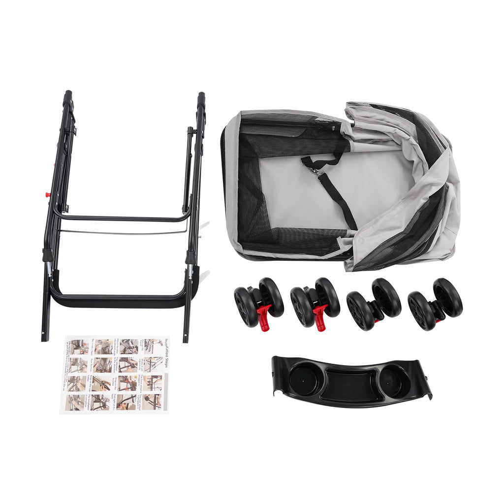 Foldable Lightweight Effortless Pet Cart