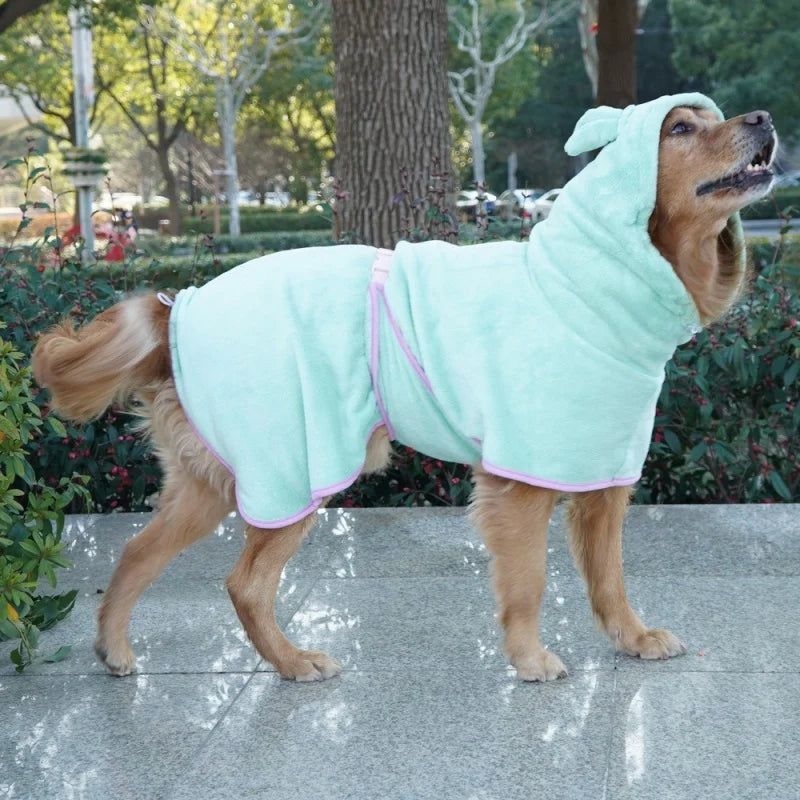 Dog Bathrobe Super Absorbent Pet Towel