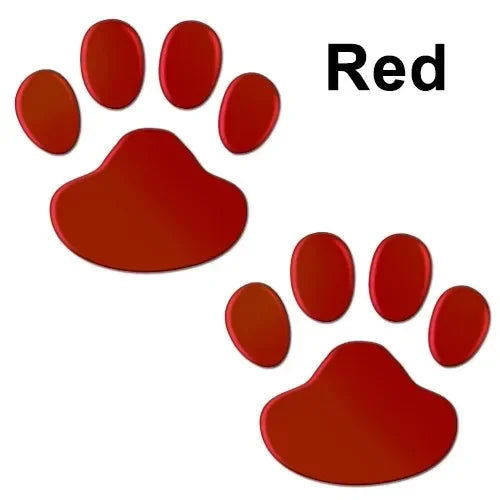Dog Cat Foot Prints Car Stickers  Paw 3D Animal