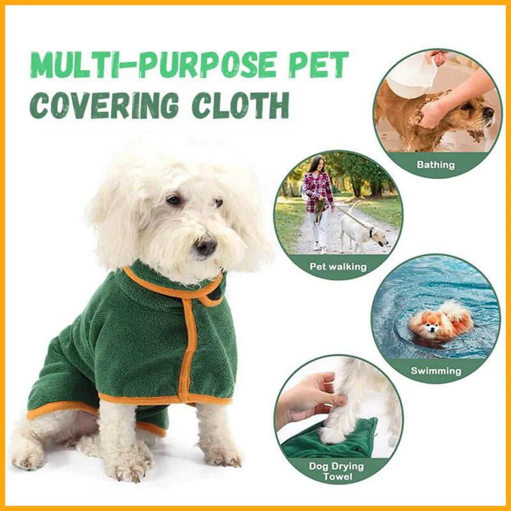 Dog Bathrobe Bath Towel