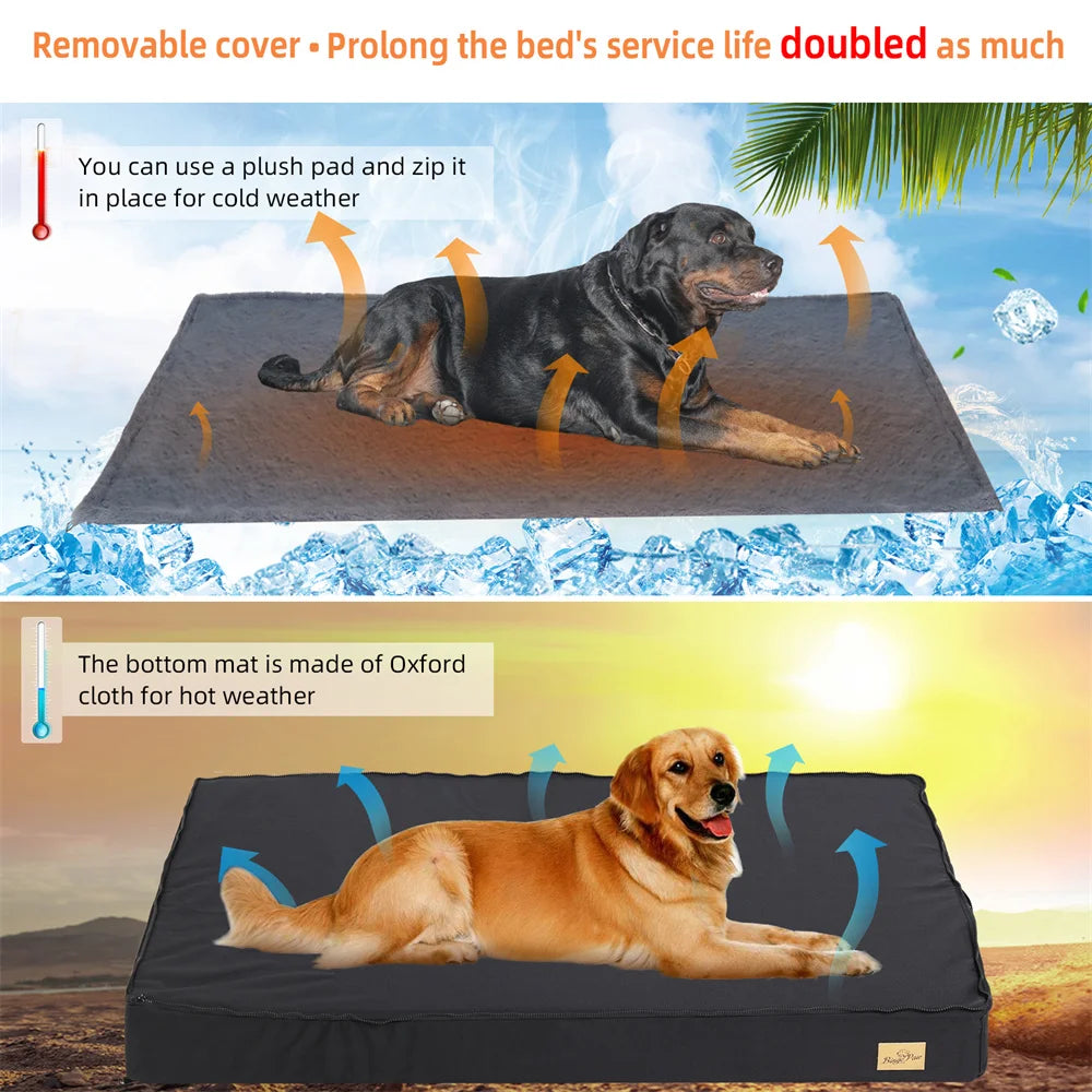 Large Orthopaedic Dog Bed Waterproof Cushion Mattress Fit in Crate