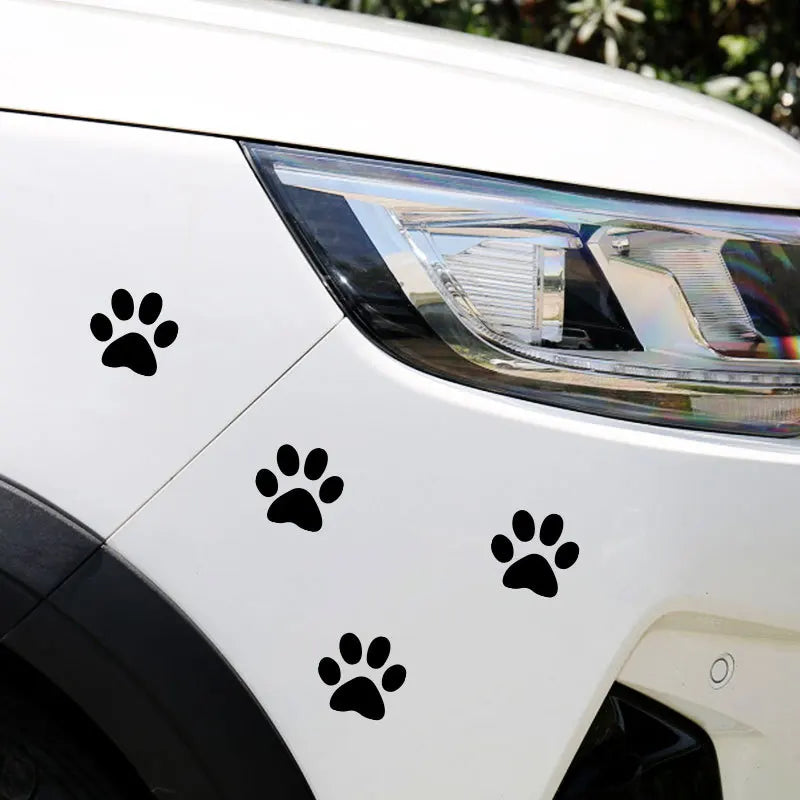 Dog Cat Foot Prints Car Stickers  Paw 3D Animal