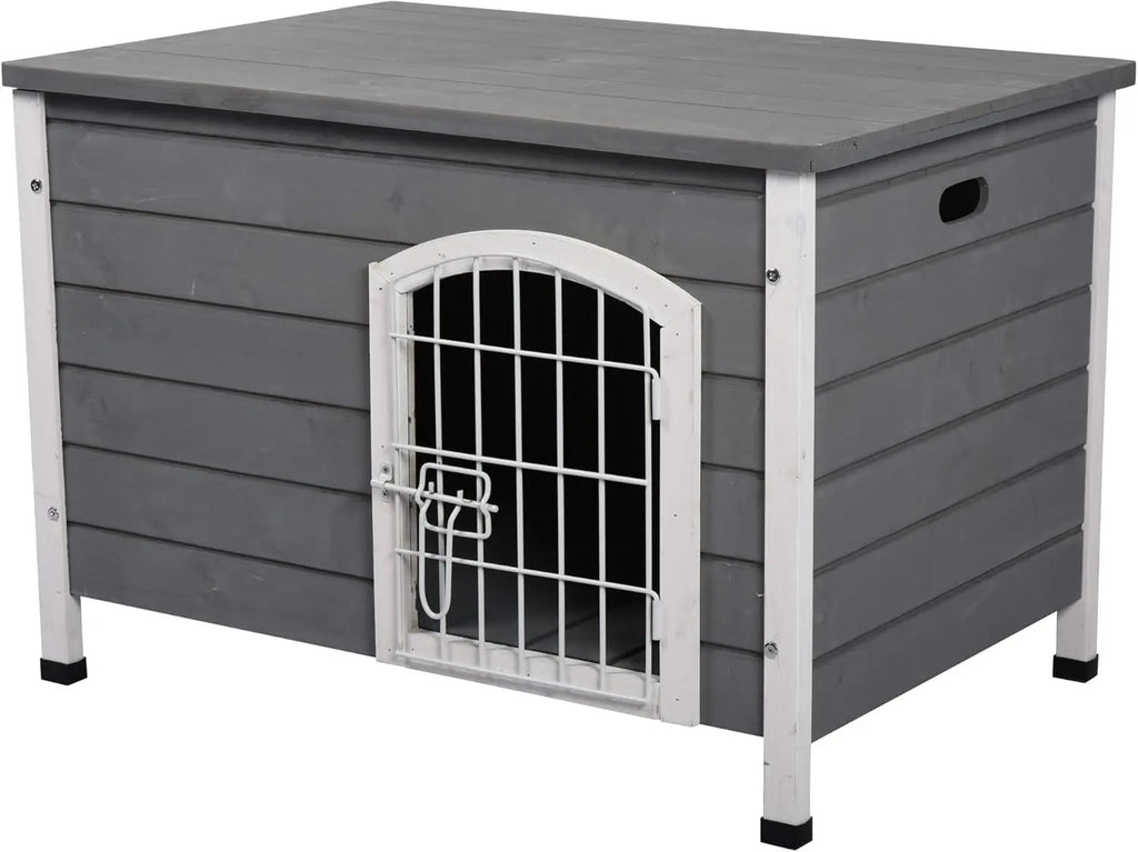 31" Wooden Dog Cage Openable Top,