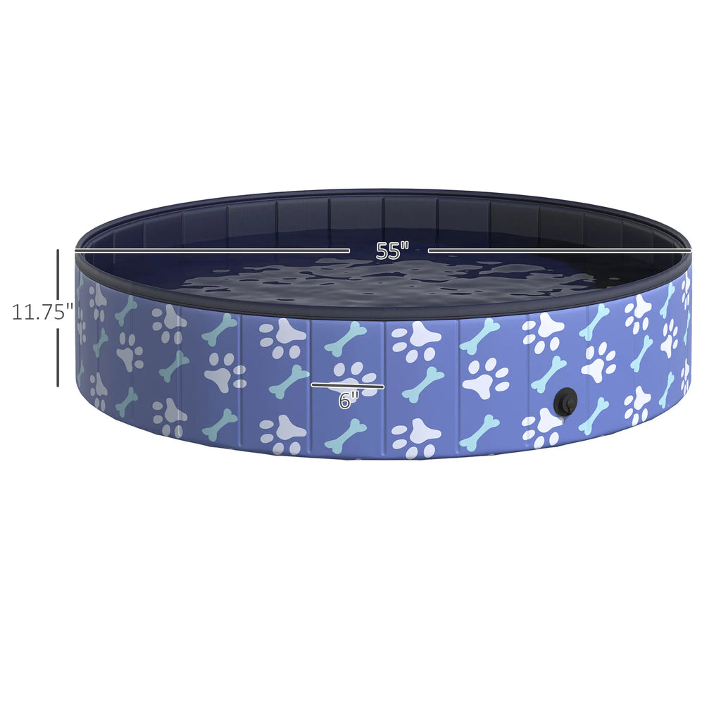 Foldable Pet Swimming Pool Easy To Store Portable Bathing Tub Plastic Durable Anti Slip Large Dog Outdoor pool