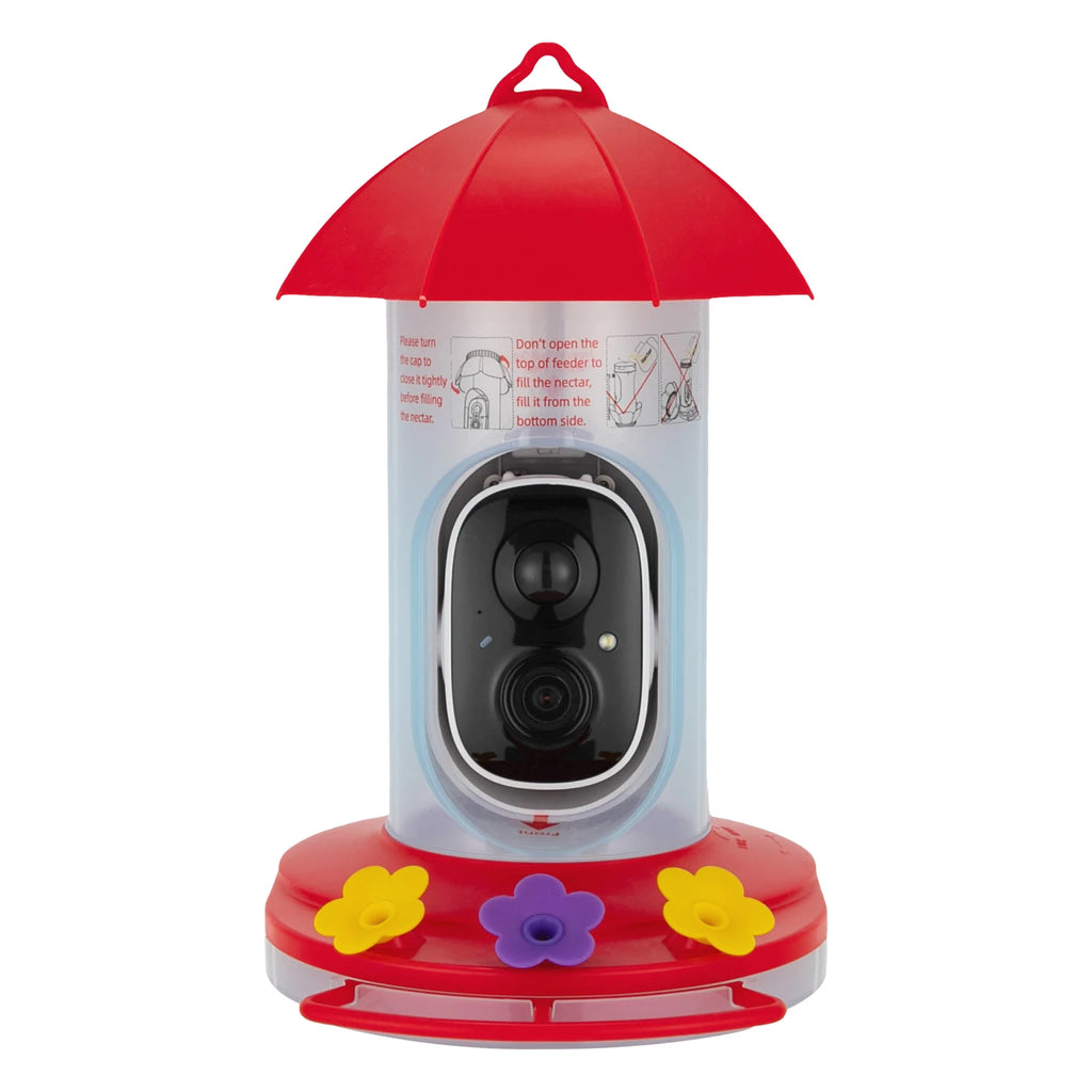Bird Feeder—Video 1080P 160° Wide Angle 10000+ AI Bird Recognition