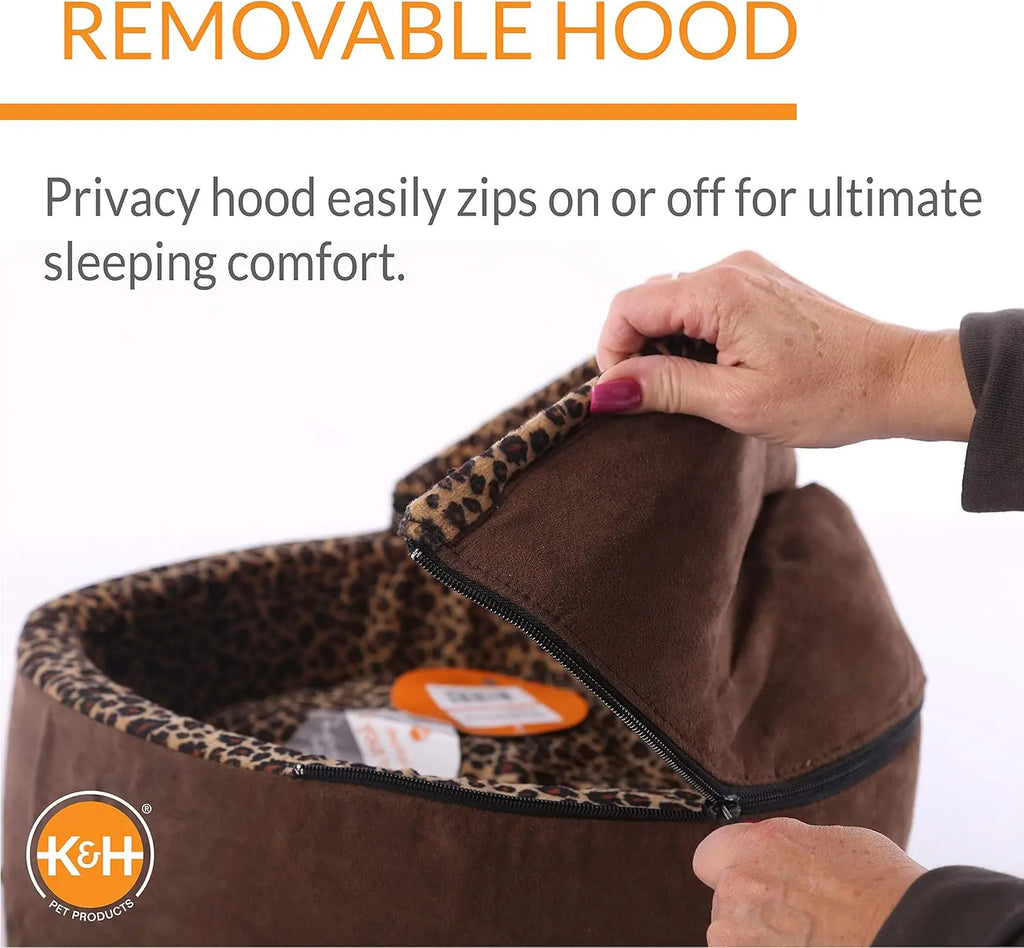 Heated Cave Tent Pet Bed for Cats/small Dogs