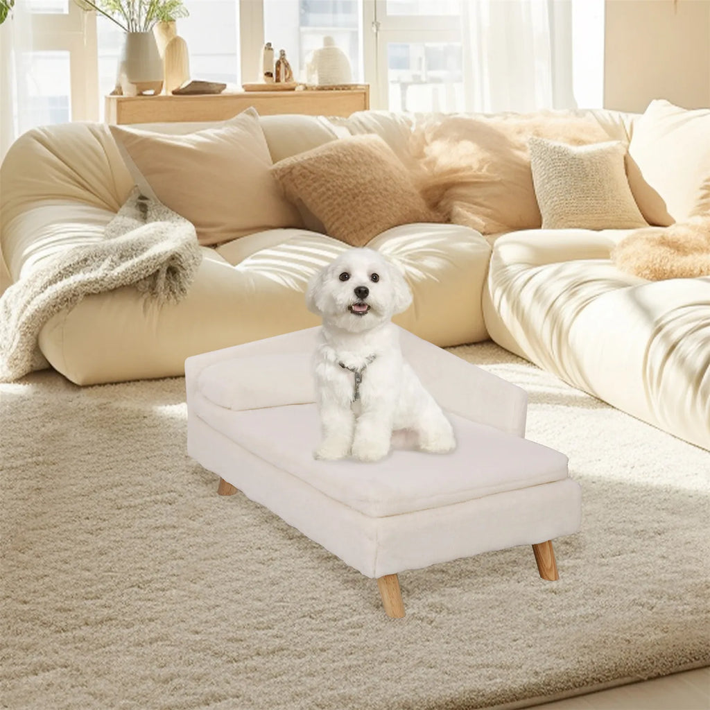 Elevated Pet SOFA Nordic Pet Stool with Wooden Legs