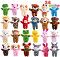 24 Pcs Mini Animal Plush 3" Stuffed Animal Bulk Favors,