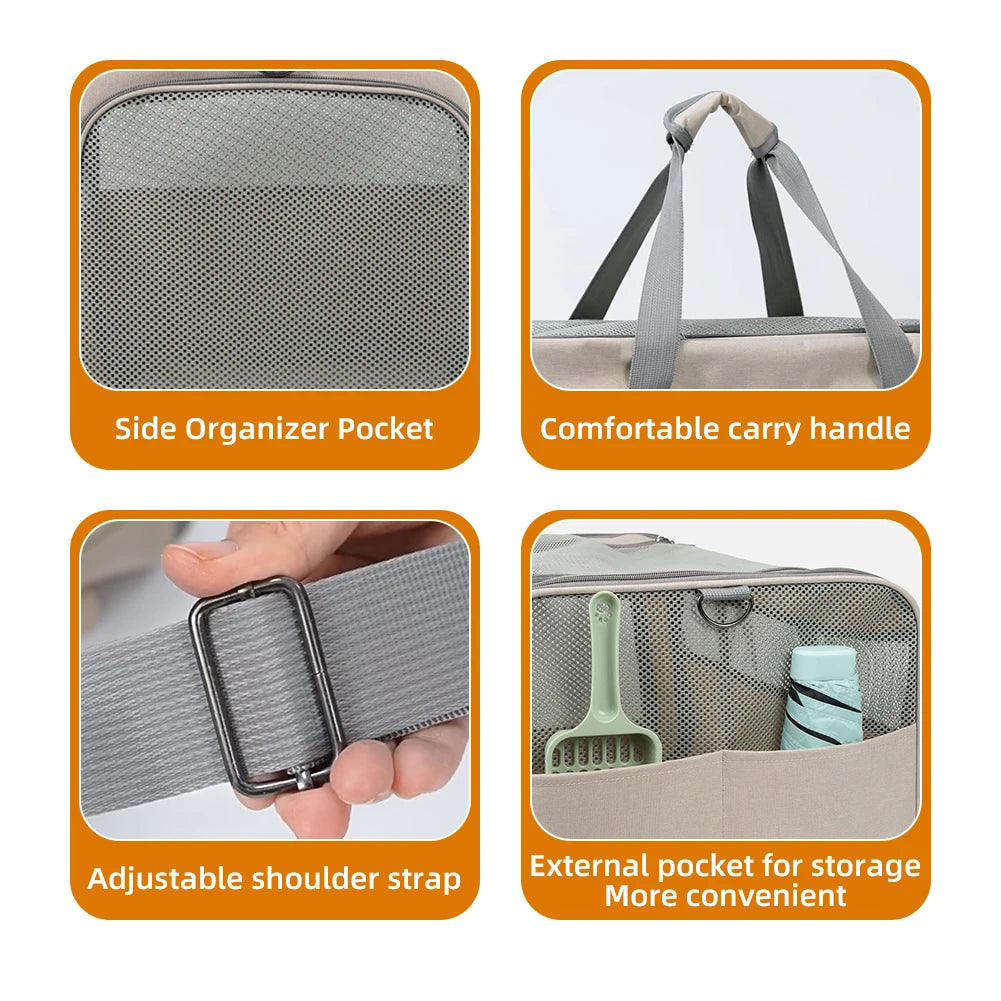 Cat trolley for 2 cats + Safety Belts