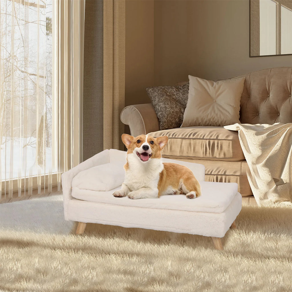 Elevated Pet SOFA Nordic Pet Stool with Wooden Legs