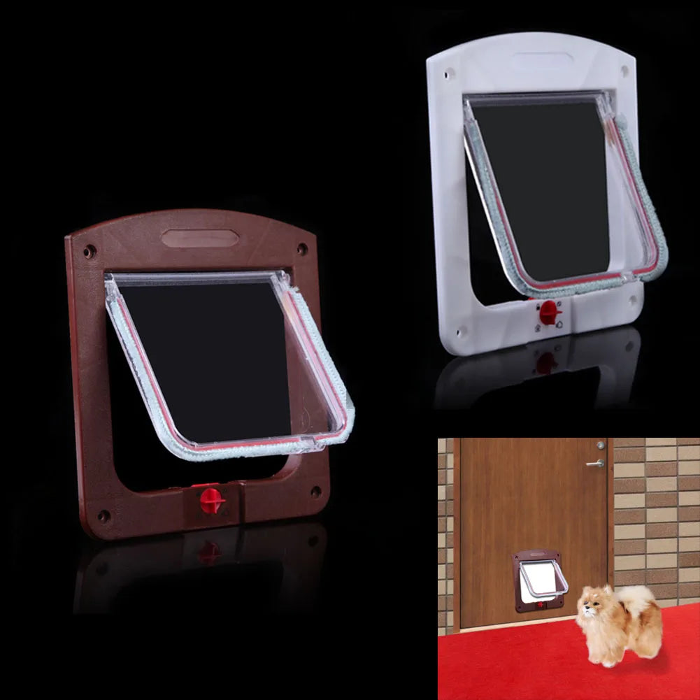 Pet Door with 4 Way Lock for cats and dogs